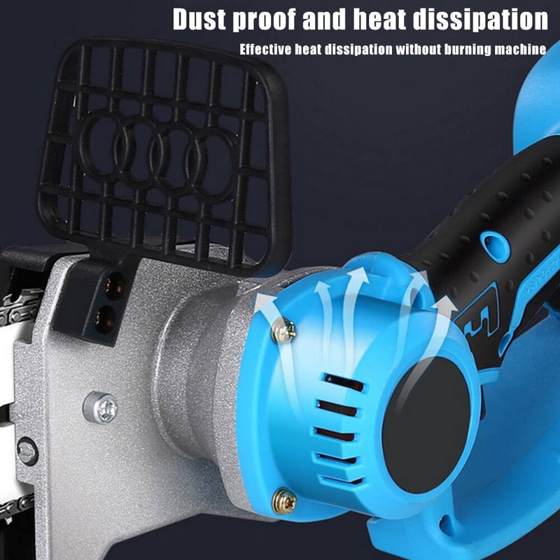 Motosierra eléctrica inalámbrica de 8" y 10" con 2 baterías